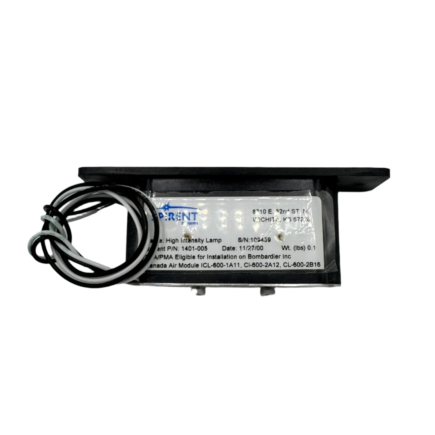 1401-005 HIGH INTENSITY LAMP