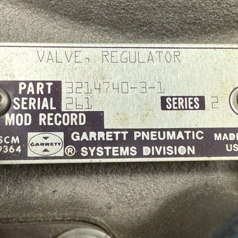 3214740-3-1 VALVE, HP REG HONEYWELL