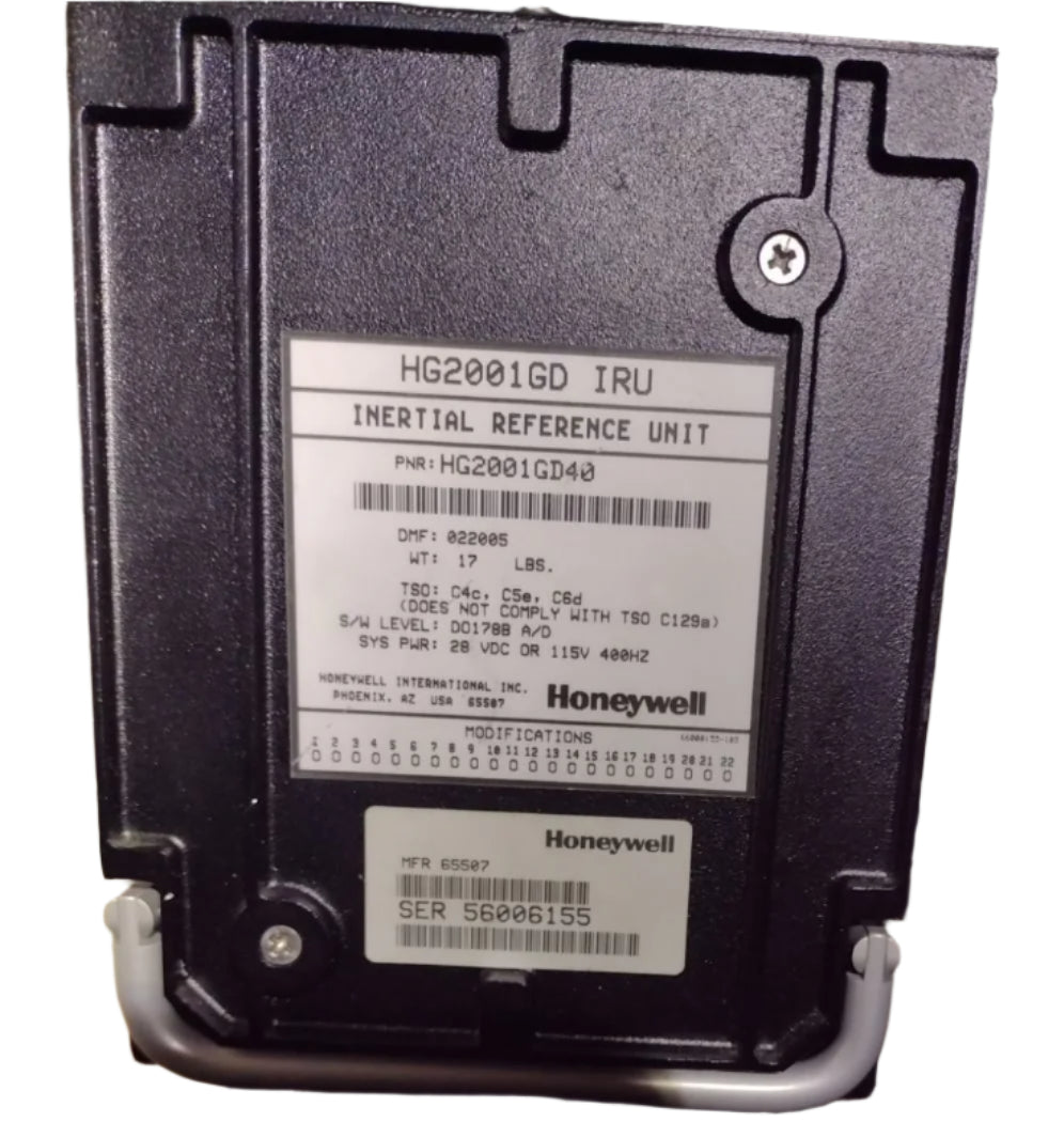 HG2001GD40 INERTIAL REFERENCE UNIT - REPAIRED HONEYWELL