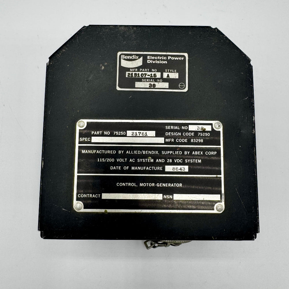 21B107-15 CONTROL MOTOR GENERATOR