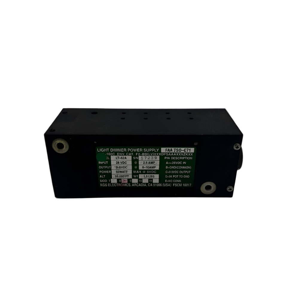 LT52-A LIGHT DIMMER POWER SUPPLY