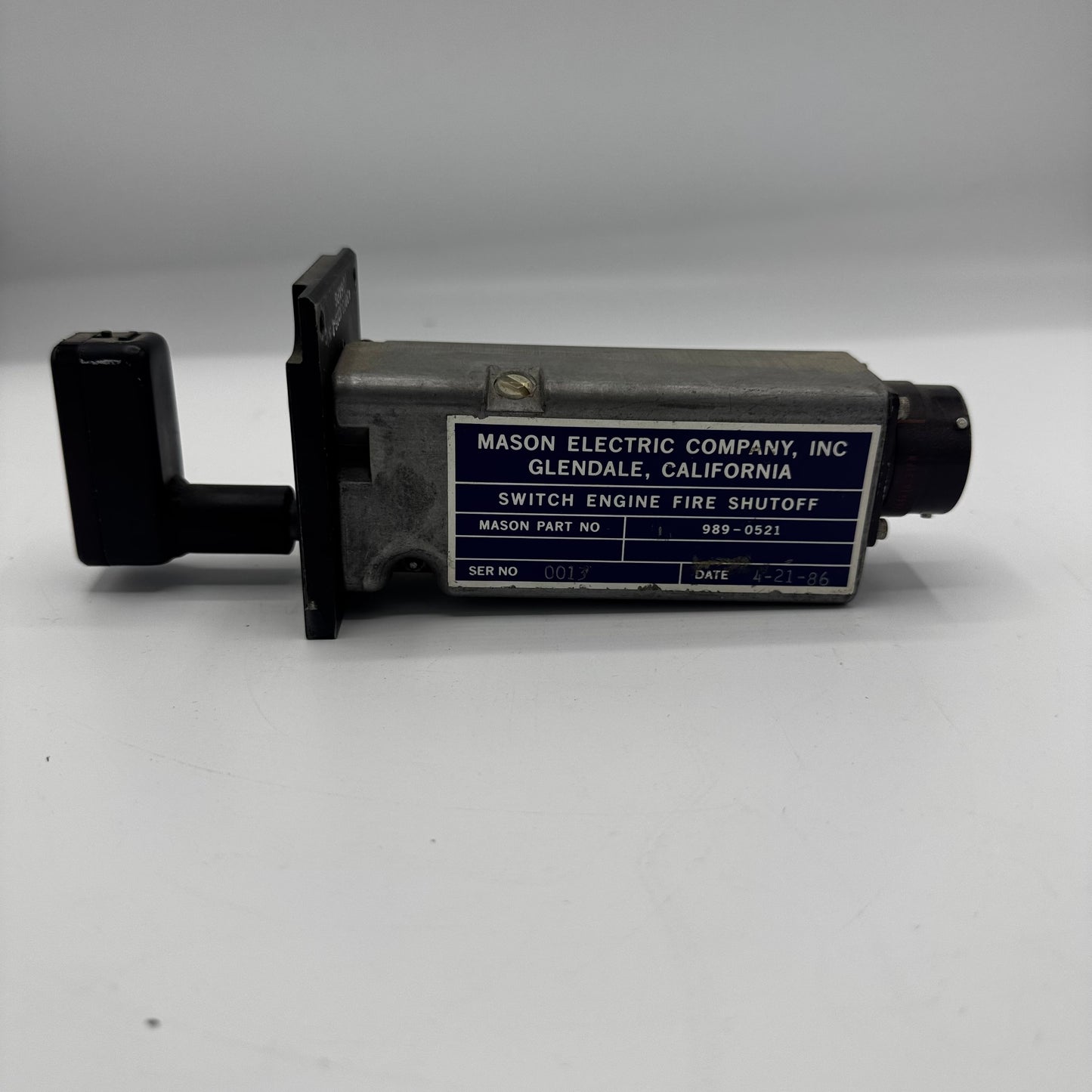 989-0521 ENGINE FUEL SHUTOFF SWITCH