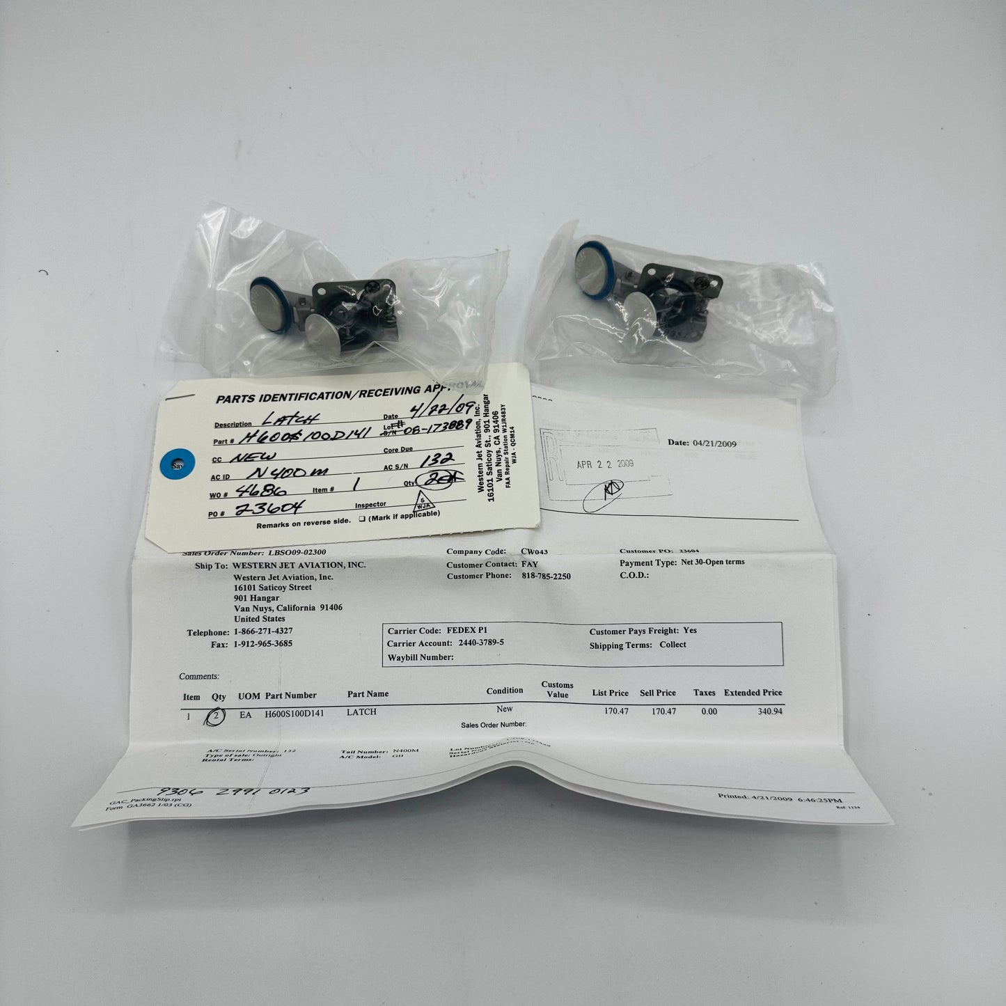 H600S100D141 LATCH ASSY