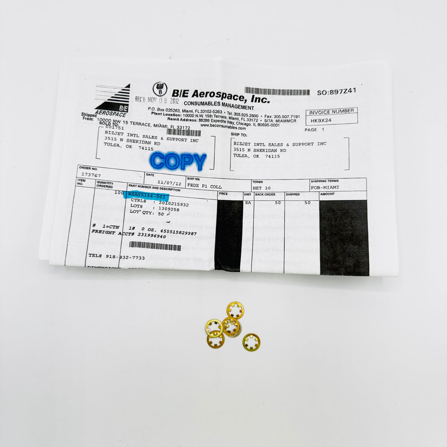 NSA55144-003 WASHER